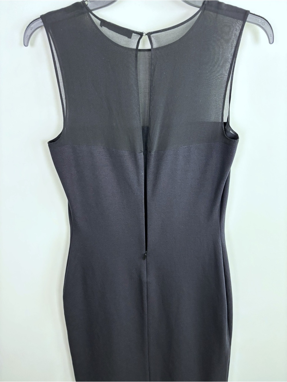 The Row Sheer Top Classic Midi Dress in Black Size M - Picture 8 of 15